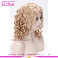 Qingdao high quality unprocessed loose wave virgin brazilian hair lace front wig